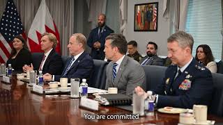 Secretary of Defense Pete Hegseth Hosts Bahrain at the Pentagon