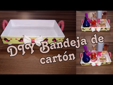 DIY_ Hermosa Bandeja De Cartón/fácil de hacer #bandejadecartón
