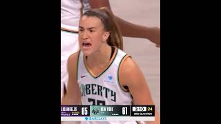 Sabrina Ionescu picks up a technical by acting like Caitlin Clark