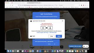 🔥 Virus Warning on MacOS - Scammers Fake Malware Warning - DO NOT CALL the Toll Free Number!