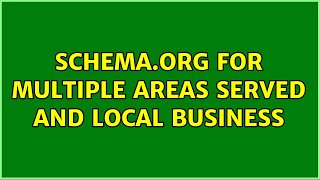 Schema.org for multiple areas served and local business