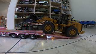 RC lesu拖板車搭載 kabolite k966裝載機返回基地
