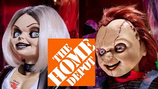 Home Depot Halloween 2025 Animatronics ( Chucky & Tiffany Demos )