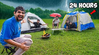 24 Hours Camping Challenge In Forest - With Team
