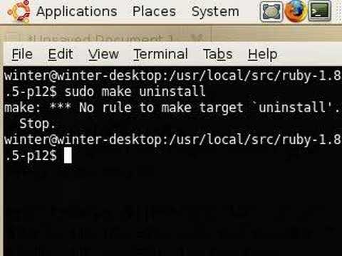 How-to uninstall ruby on rails in ubuntu