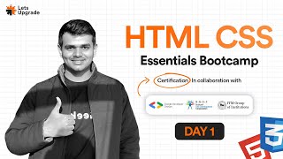 Day 1 | Introduction to HTML | HTML & CSS Essentials Bootcamp (3 Days)