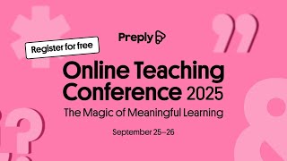 Preply Online Teaching Conference 2025 - Registration link in the description ⤵️