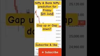 Nifty & Bank Nifty prediction for Friday| Nifty prediction for tomorrow|Nifty analysis|#nifty