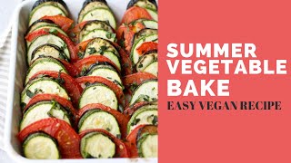 Simple Summer Vegetable Bake | 夏野菜のオーブン焼き