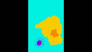 Macrophage Destroying a Virus
