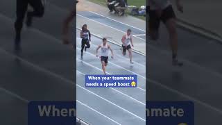 He gave his teammate a SPEED BOOST 😎💨 #shorts