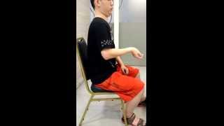 中風復健_職能治療_手舉高2014.09.04
