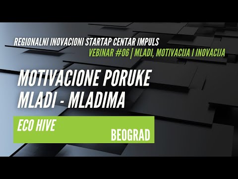 Motivacione poruke mladi-mladima | EcoHive - Impuls vebinar 06