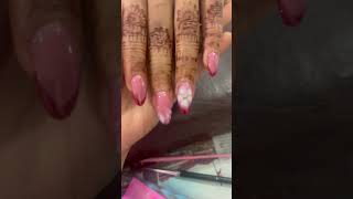 #day3 #gelnailextension #almond #bloomingflowers #practice