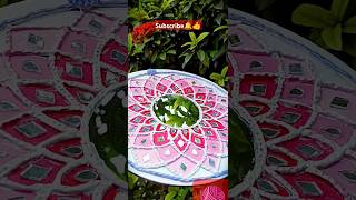 LIPPAN ART🎨 #lippankaam #homedecor #lippanartwork #walldecor #mirrorwork #shortvideo#like#viral