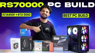 Best 70K Gaming PC Build with i5 14400F & RTX 5060 | 1080p High Settings