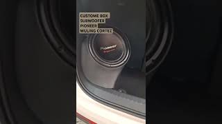 CUSTOME BOX SUBWOOFER PIONEER WULING CORTEZ #audiomobil #paketaudiomobil #paketaudio #dspamplifier