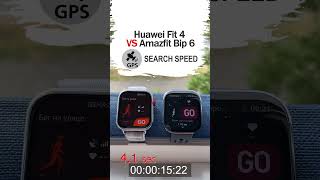 GPS search speed Huawei Fit 4 vs Amazfit Bip 6 #huaweiwatchfit4 #amazfitbip6