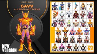 Kamen Rider Gavv All Rider and Form