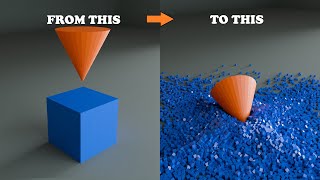 Pure Satisfying Rigid Body Physics Simulation #satisfying  #animation #blender3d