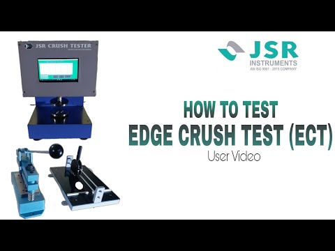 How to Test ECT || JSR - Crush Tester ||Edge Crush Test