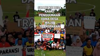 DANA DESA WAJIB TRANSPARAN, VIDEO AI TERBARU