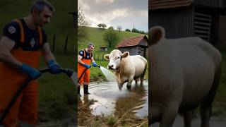 Cow rescue From Snakes #cowstory #cow #desiai