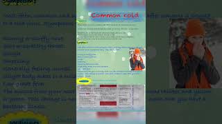 sardi ko kaise theek kare jaldi | common cold medicine | pharmacology 5th sem #iamshort #reels