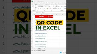 QR Code in Excel 🚀🤯#ExcelTips #QRCodeGenerator #SpreadsheetMagic