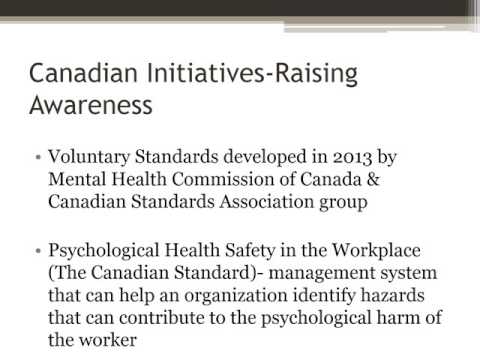 1- Introduction to psychological health and safety in the OT workplace