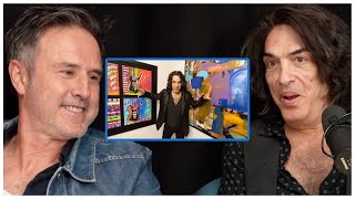 Paul Stanley and David Arquette Give Howie Mandel Custom Art