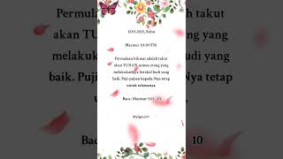 #ayatalkitab #firmantuhan #havefaith #mybible #renungan #mac2025