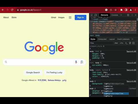 video 5 browser developer tools update css
