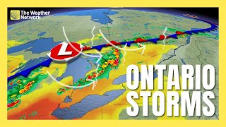 Severe Storm Threat Slides South Across Ontario | #forecast