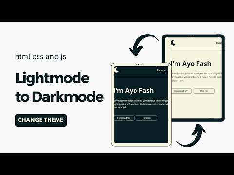 How To Add Dark Mode  To  Website
