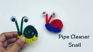1-minute video / Pipe Cleaner Snail / Pipe Cleaner Craft Ideas / Kids Crafts / Crafts For Kids