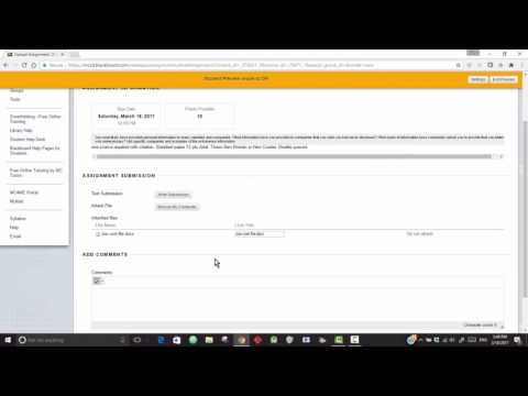 How to Upload a file into a Blackboard Assignment