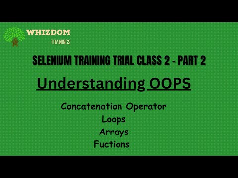 Selenium With C# Training Trial Class 2 | Part 2