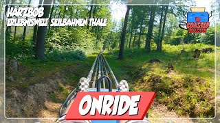 Harzbob - Erlebniswelt Seilbahnen Thale - Ganz netter Wiegand Alpine Coaster | POV