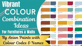 Asian Paints Colour Combination With Code | Asian Paint Colour Combination | Wall Color Ideas |💛💙💗💛