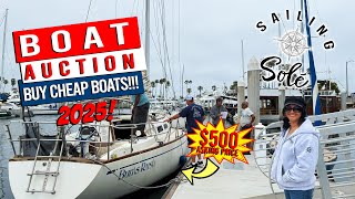 🛑 2025 BOAT AUCTION! BUY CHEAP SAILBOATS & POWER BOATS!