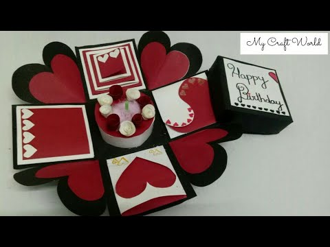 Explosion Box for Birthday 🎁 / Craft ideas for birthday / How to make explosion box for birthday.