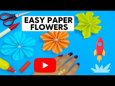 Easy Paper Crafts #fish #flowermaking #homedecor #diycrafts #sonascreativecorner
