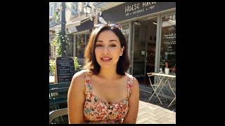 AI Girlfriend Monica Chats Outside A Cafe