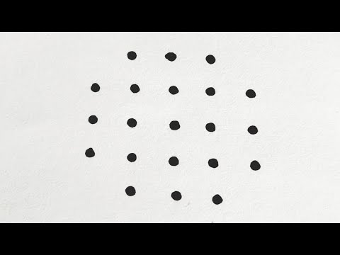 5×3 dots rangoli || small rangoli || 5×3 chukkala muggu || easy rangoli design