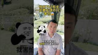 租客不付租金，一定要找律师吗？房东害怕跟律师打交道怎么办？Do I Have To Find A Lawyer To Deal With Tenant Default? #shorts #美国房产投资