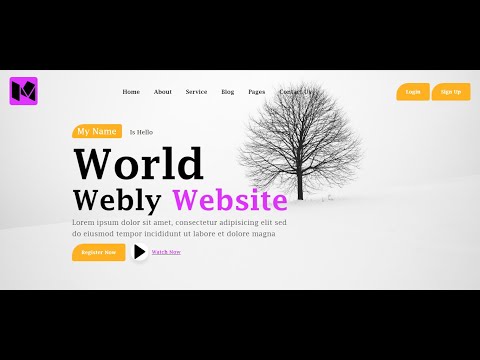 Simple Responsive Website using HTML CSS and JS | #websites #responsivewebsite