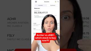 Archer vs JOBY: which stock to buy now?! My exact strategy in my $6 million portfolio for 2025