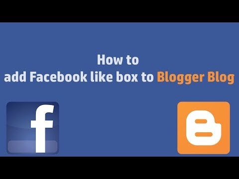 How to add Facebook like box to Blogger blog