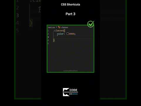 css shortcuts Part 3 #coding #webdesign #frontendcourse